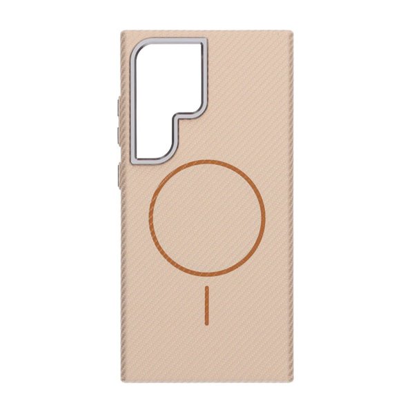Samsung Galaxy S24 Ultra Deksel Karbonfibermønster MagSafe Gull