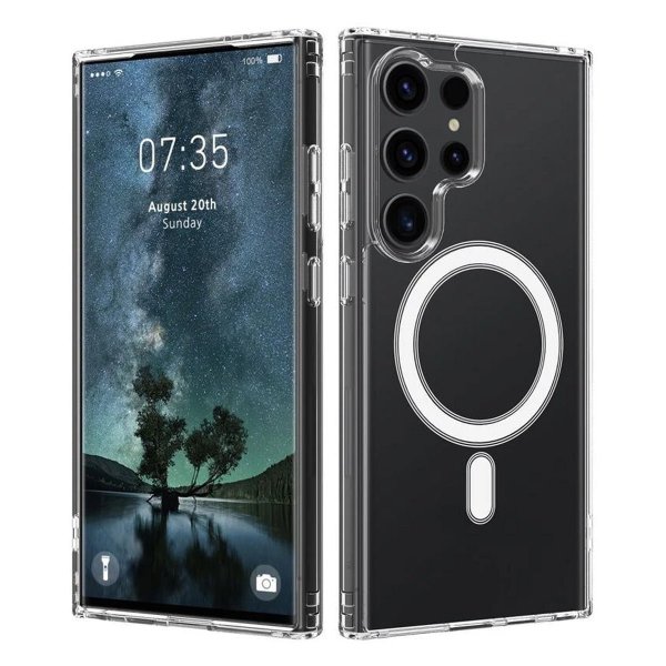 Samsung Galaxy S24 Ultra Deksel MagSafe Transparent