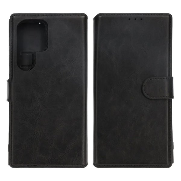 Rvelon Samsung Galaxy S24 Ultra Etui Detachable Wallet Case Svart