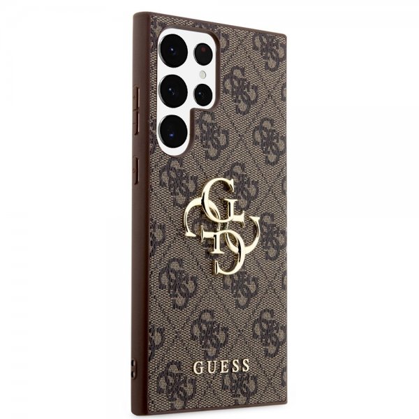 Guess Samsung Galaxy S24 Ultra 4G Metal Logo Brun
