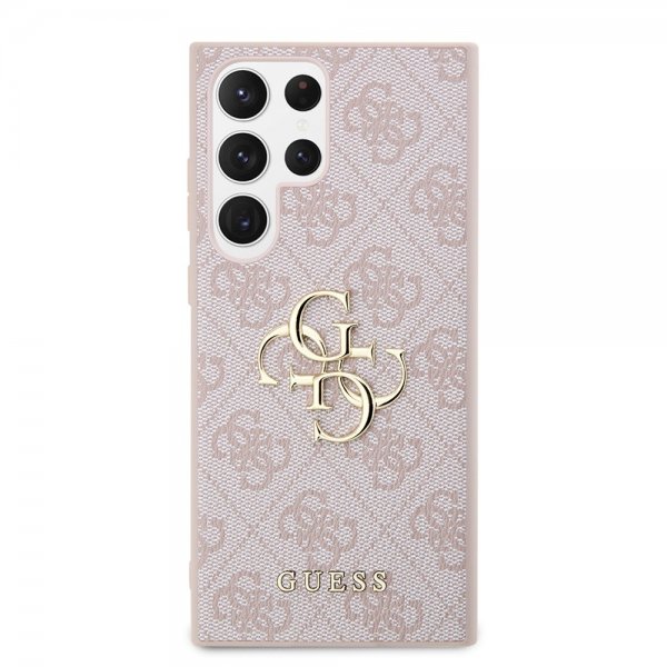 Guess Samsung Galaxy S24 Ultra 4G Metal Logo Rosa