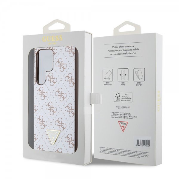 Guess Samsung Galaxy S24 Ultra 4G Print Grained Hvit