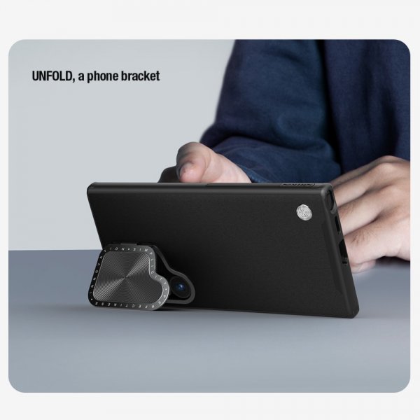Nillkin Samsung Galaxy S24 Ultra Deksel CamShield Prop Leather Blå