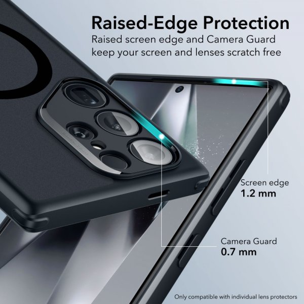 ESR Samsung Galaxy S24 Ultra Deksel Classic Hybrid HaloLock Frosted Black