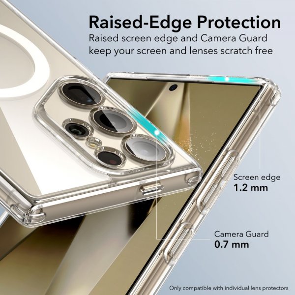 ESR Samsung Galaxy S24 Ultra Deksel Classic Hybrid HaloLock Transparent