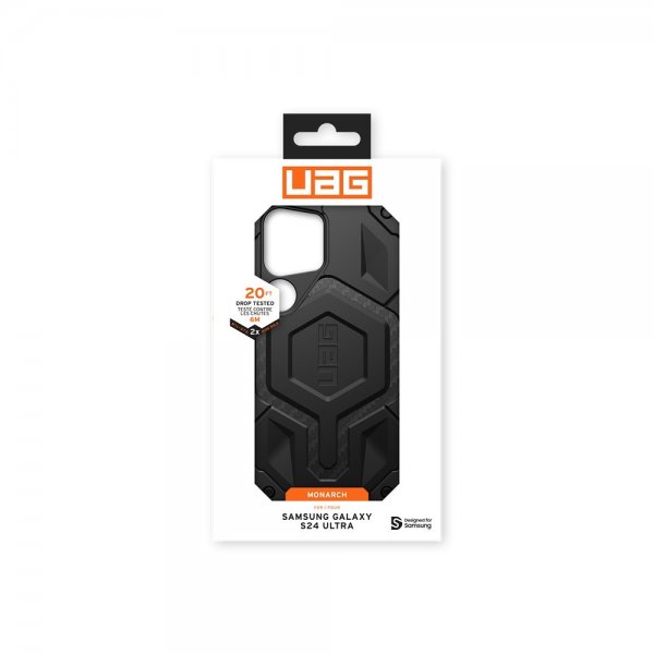 Urban Armor Gear (UAG) Samsung Galaxy S24 Ultra Deksel Monarch Carbon Fiber Svart