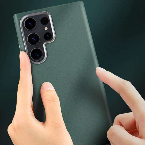 X-Level Samsung Galaxy S24 Ultra Deksel Skinntekstur Grå