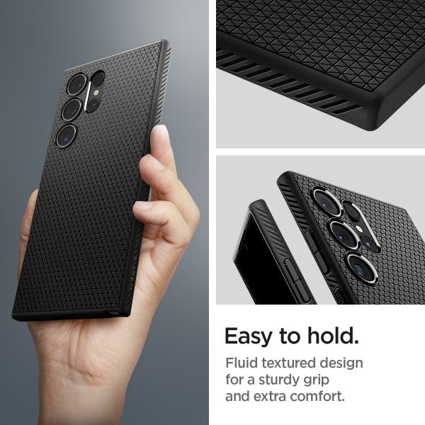 Spigen Samsung Galaxy S24 Ultra Deksel Liquid Air Matte Black