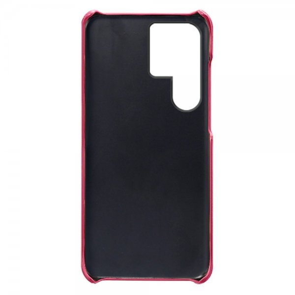 Samsung Galaxy S24 Ultra Deksel med To Kortlommer Magenta