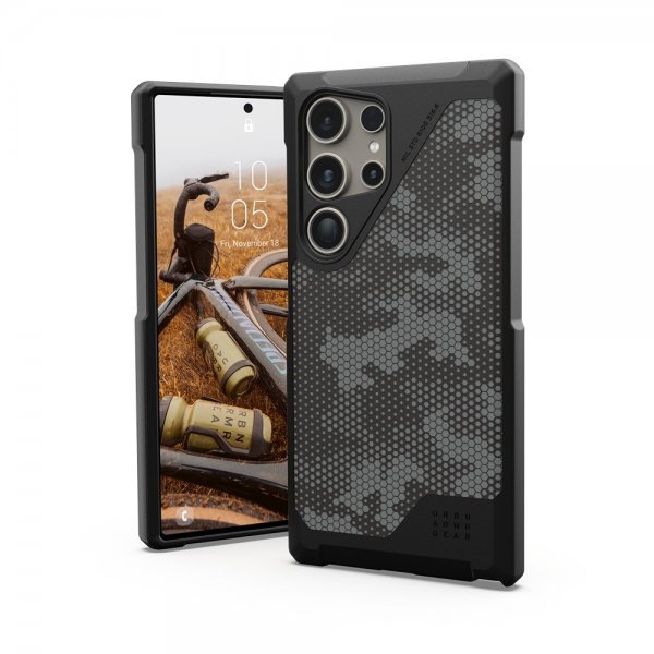 Urban Armor Gear (UAG) Samsung Galaxy S24 Ultra Deksel Metropolis LT MagSafe Micro Hex Camo Graphite