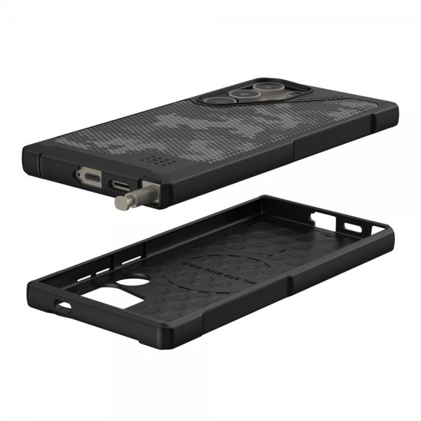 Urban Armor Gear (UAG) Samsung Galaxy S24 Ultra Deksel Metropolis LT MagSafe Micro Hex Camo Graphite