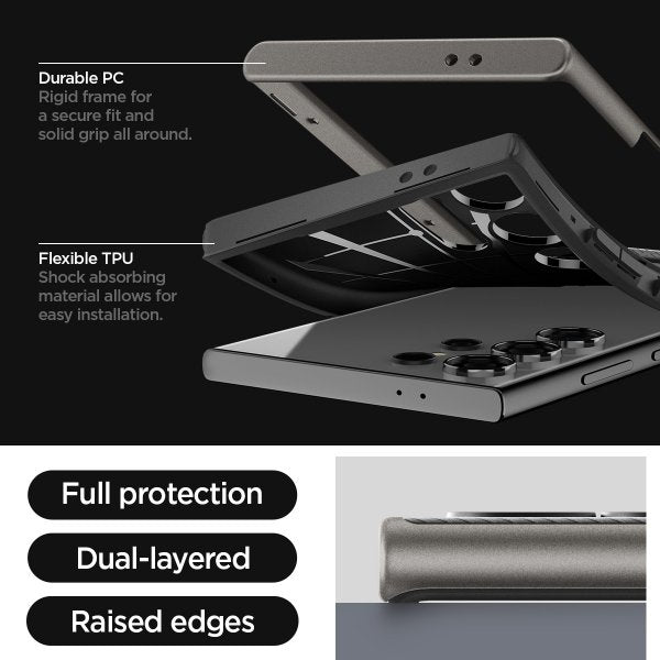 Spigen Samsung Galaxy S24 Ultra Deksel Neo Hybrid Gunmetal