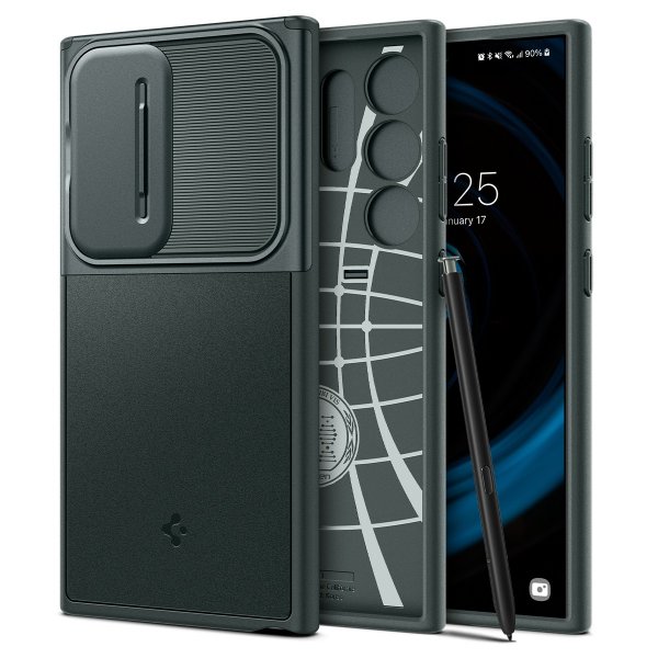 Spigen Samsung Galaxy S24 Ultra Deksel Optik Armor Abyss Green