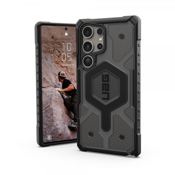 Urban Armor Gear (UAG) Samsung Galaxy S24 Ultra Deksel Pathfinder Clear MagSafe Ash