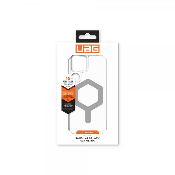 Urban Armor Gear (UAG) Samsung Galaxy S24 Ultra Deksel Plyo Pro MagSafe Ice Sølv