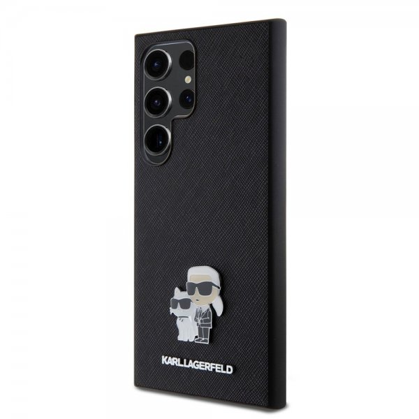 Karl Lagerfeld Samsung Galaxy S24 Ultra Saffiano Karl & Choupette Svart