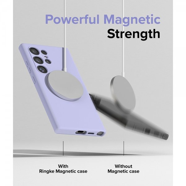 Ringke Samsung Galaxy S24 Ultra Silicone Magnetic Lavendel