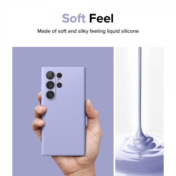 Ringke Samsung Galaxy S24 Ultra Silicone Magnetic Lavendel