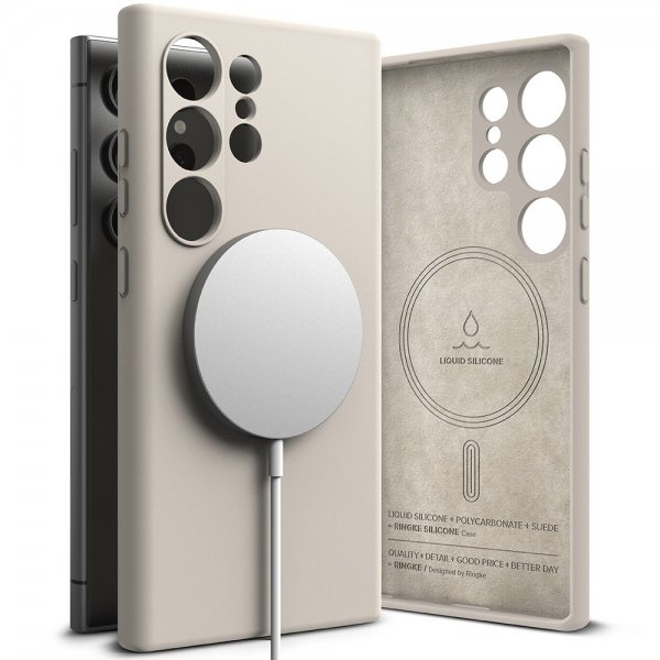 Ringke Samsung Galaxy S24 Ultra Silicone Magnetic Stone