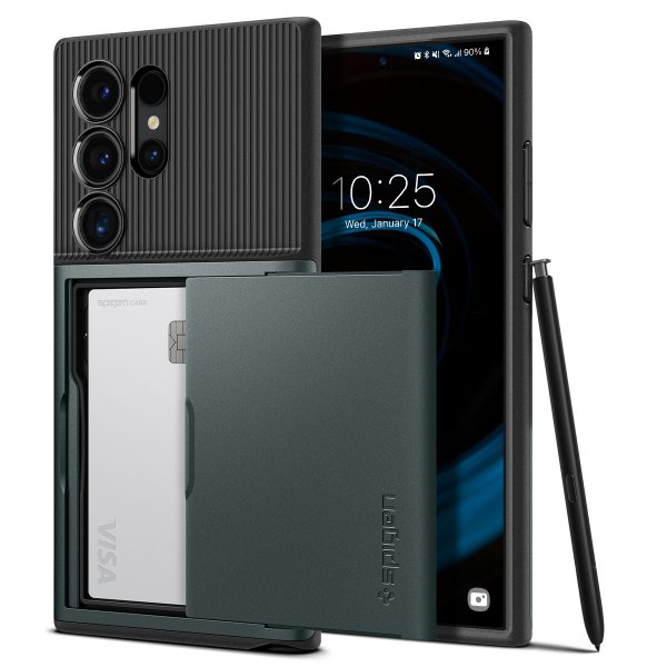 Spigen Samsung Galaxy S24 Ultra Deksel Slim Armor CS Abyss Green