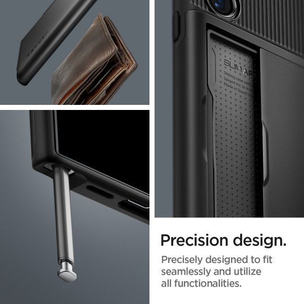 Spigen Samsung Galaxy S24 Ultra Deksel Slim Armor CS Svart