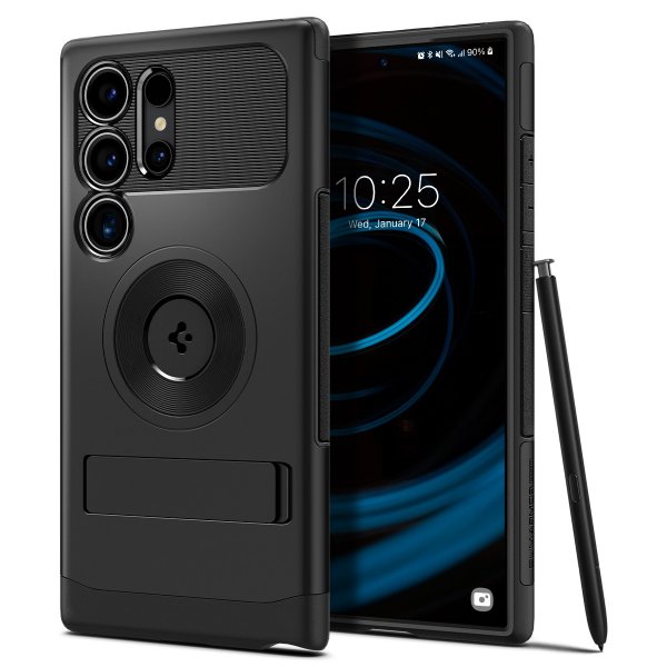 Spigen Samsung Galaxy S24 Ultra Deksel Slim Armor MagFit Svart
