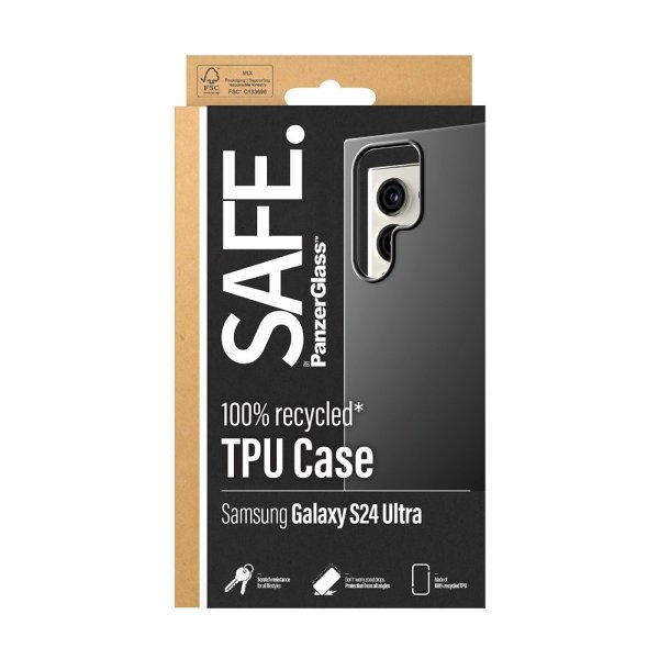SAFE. by PanzerGlass Samsung Galaxy S24 Ultra Deksel Soft TPU Case Svart
