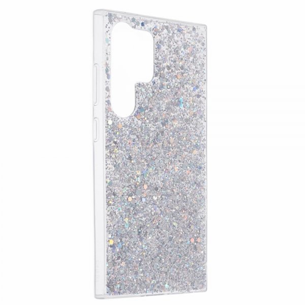 Nordic Covers Samsung Galaxy S24 Ultra Deksel Sparkle Series Stardust Silver