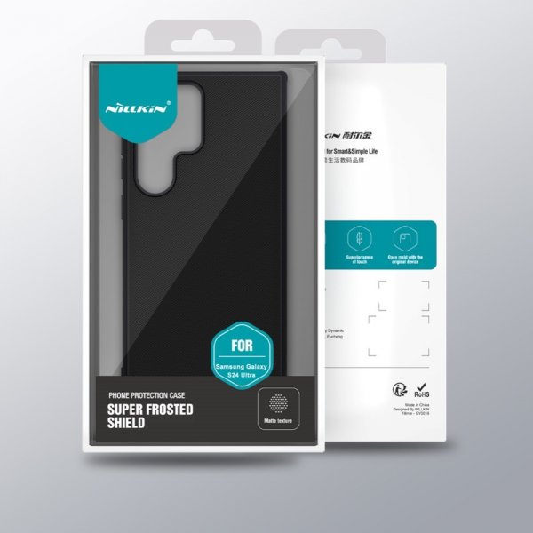 Nillkin Samsung Galaxy S24 Ultra Deksel Super Frosted Shield Pro Svart
