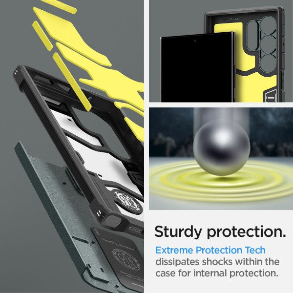 Spigen Samsung Galaxy S24 Ultra Deksel Tough Armor Abyss Green
