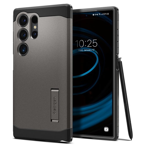 Spigen Samsung Galaxy S24 Ultra Deksel Tough Armor Gunmetal