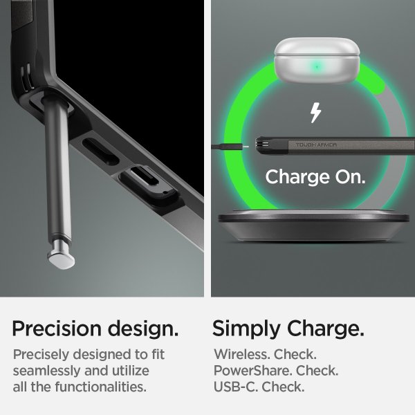 Spigen Samsung Galaxy S24 Ultra Deksel Tough Armor Gunmetal
