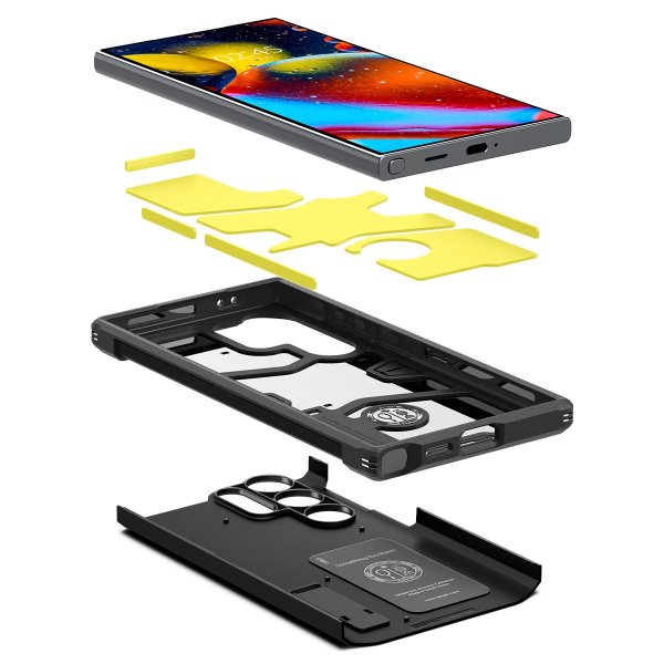 Spigen Samsung Galaxy S24 Ultra Deksel Tough Armor Svart