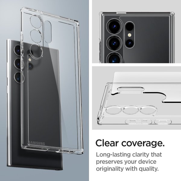 Spigen Samsung Galaxy S24 Ultra Deksel Ultra Hybrid Crystal Clear