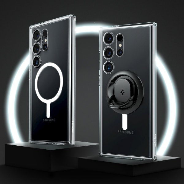 Spigen Samsung Galaxy S24 Ultra Deksel Ultra Hybrid Metal Ring MagFit