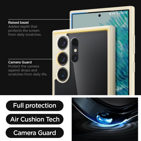 Spigen Samsung Galaxy S24 Ultra Deksel Ultra Hybrid Mute Beige
