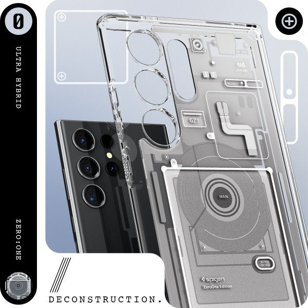 Spigen Samsung Galaxy S24 Ultra Deksel Ultra Hybrid Zero One White
