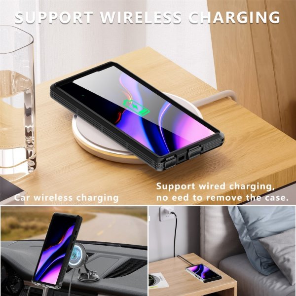Redpepper Samsung Galaxy S24 Ultra Deksel Vanntett IP68 MagSafe Svart