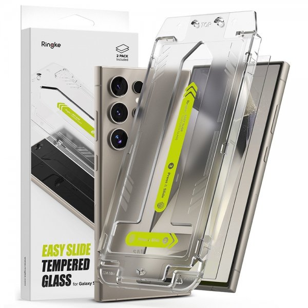 Ringke Samsung Galaxy S24 Ultra Skjermbeskytter Easy Slide 2-pakning