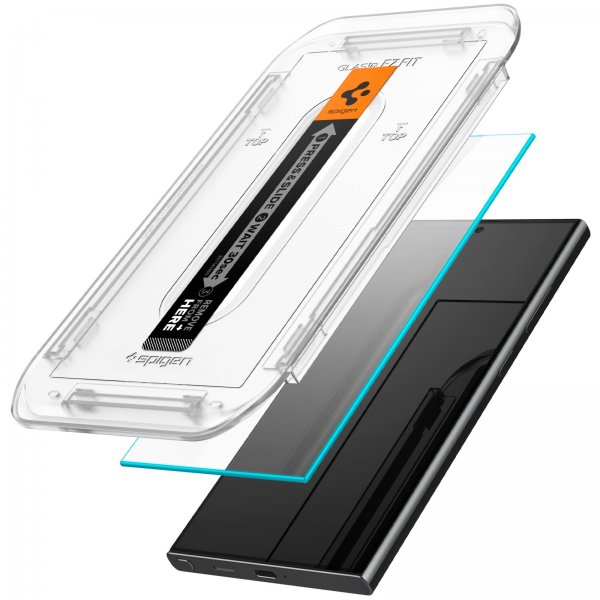 Spigen Samsung Galaxy S24 Ultra Skjermbeskytter GLAS.tR EZ Fit 2-pakning