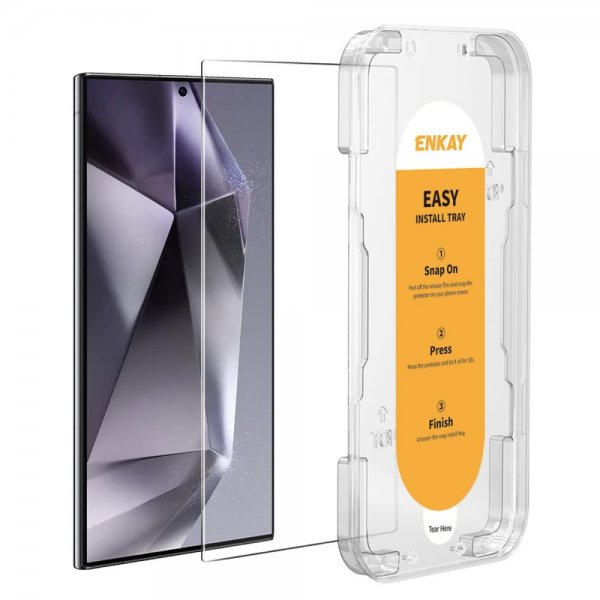 ENKAY Samsung Galaxy S24 Ultra Skjermbeskytter Monteringsramme Easy Install