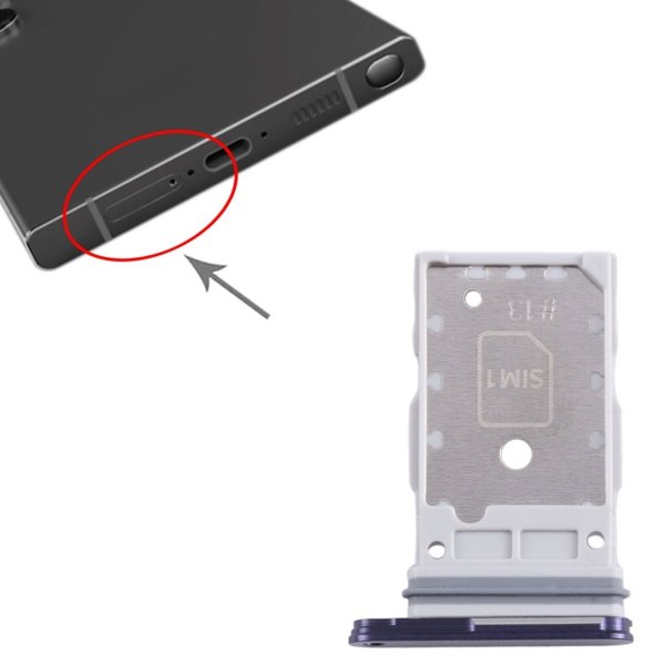 Samsung Galaxy S24/S24 Plus SIM-kortholder - Blå