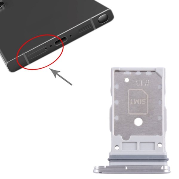 Samsung Galaxy S24/S24 Plus SIM-kortholder - Sliver