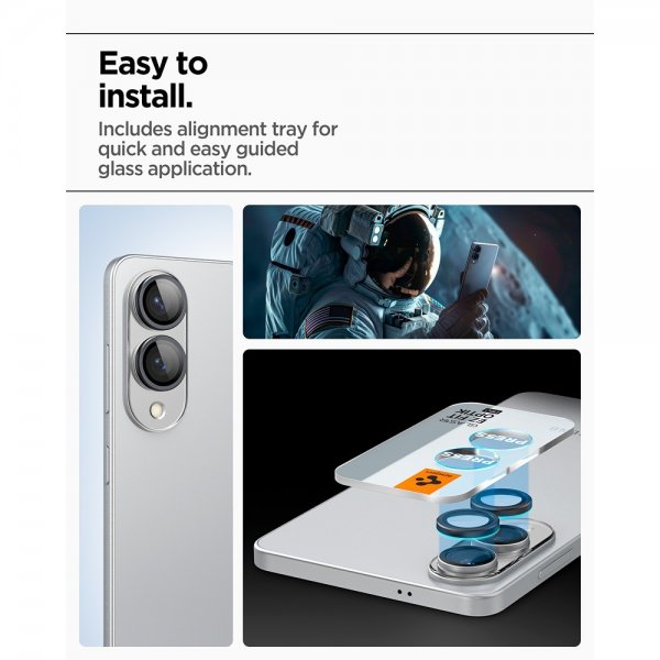 Spigen Samsung Galaxy S25 Edge Kamerabeskytter GLAS.tR EZ Fit Optik Pro 2-pakning