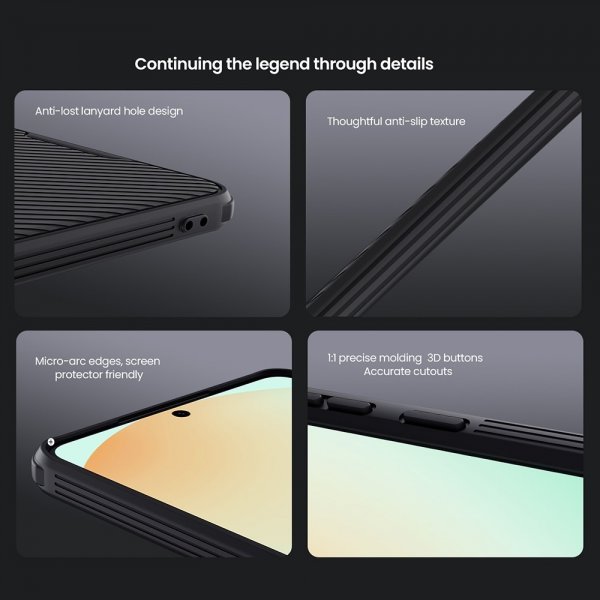 Nillkin Samsung Galaxy S25 Edge Deksel CamShield Pro MagSafe Svart
