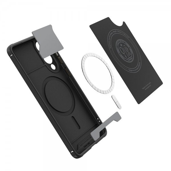 Spigen Samsung Galaxy S25 Edge Deksel Core Armor MagFit Matte Black