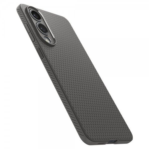 Spigen Samsung Galaxy S25 Edge Deksel Liquid Air Marble Gray