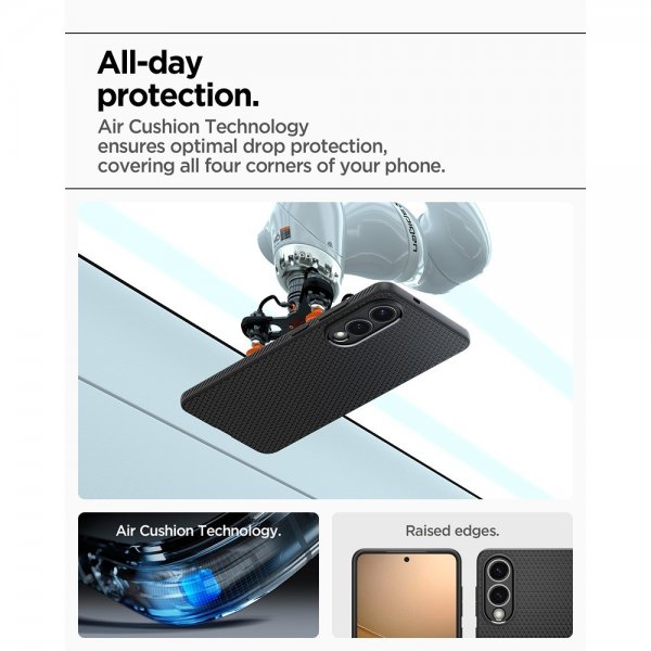 Spigen Samsung Galaxy S25 Edge Deksel Liquid Air Matte Black