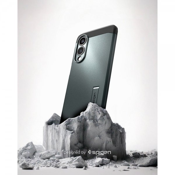 Spigen Samsung Galaxy S25 Edge Deksel Tough Armor MagFit Abyss Green