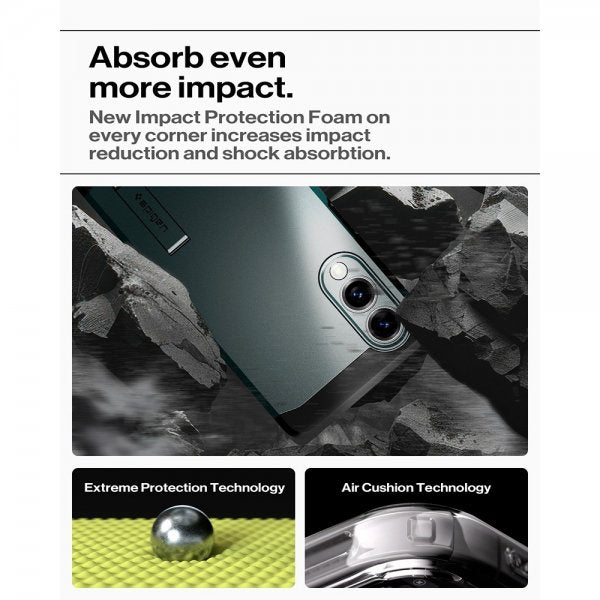 Spigen Samsung Galaxy S25 Edge Deksel Tough Armor MagFit Abyss Green